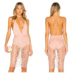Michael Costello x REVOLVE Adrian Dress - Blush
